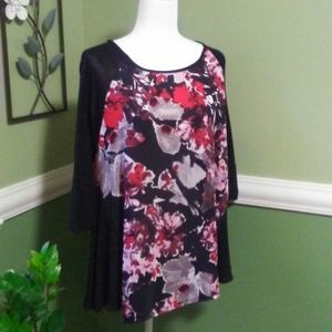 CB Established top/ Black and Red sz Med